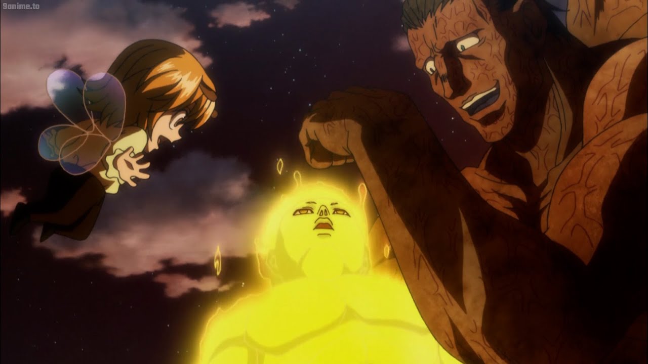 ネテロとの死闘後のメルエム（アニメ版）